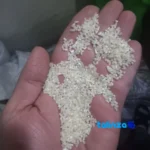 Packaging view of Shiroodi Rice Semi-milled Non-fragrant Grade 1 bag seal and material