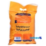Packaging view of Bardia Kamfiroozi Rice Organic White seal and bag finish