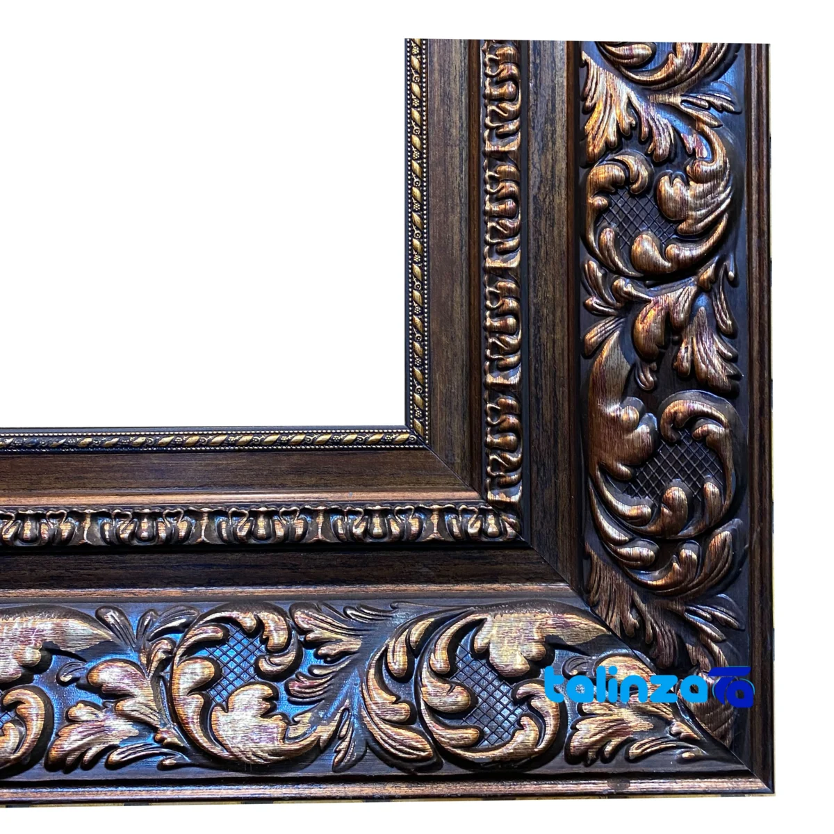 Edge view of Handmade Carpet Wall Art Market Design border and finishing