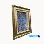Edge view of Handmade Fantasy Tapestry Floral Design border and finishing