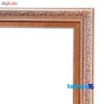 Edge view of Naghar Razavi Machine-Woven Carpet Wall Art Landscape border and finishing