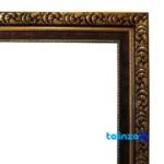 Edge view of Naghar Razavi Machine-Woven Carpet Landscape Art border and finishing