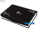 Baraz Leather Gift Set for Men saffron grade and packaging (Front view)