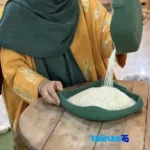 Cooked view of Jookol Hashemi Rice Organic Pure and uniform texture