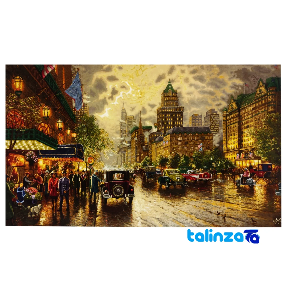 In-room view of Tabriz Handmade Carpet Wall Art 189 115 x 4 room styling and scale
