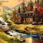 In-room view of Handmade Carpet Wall Art Scenic Design room styling and scale