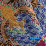 Side view of Handmade Nature Animal Tapestry Art Design profile and structure