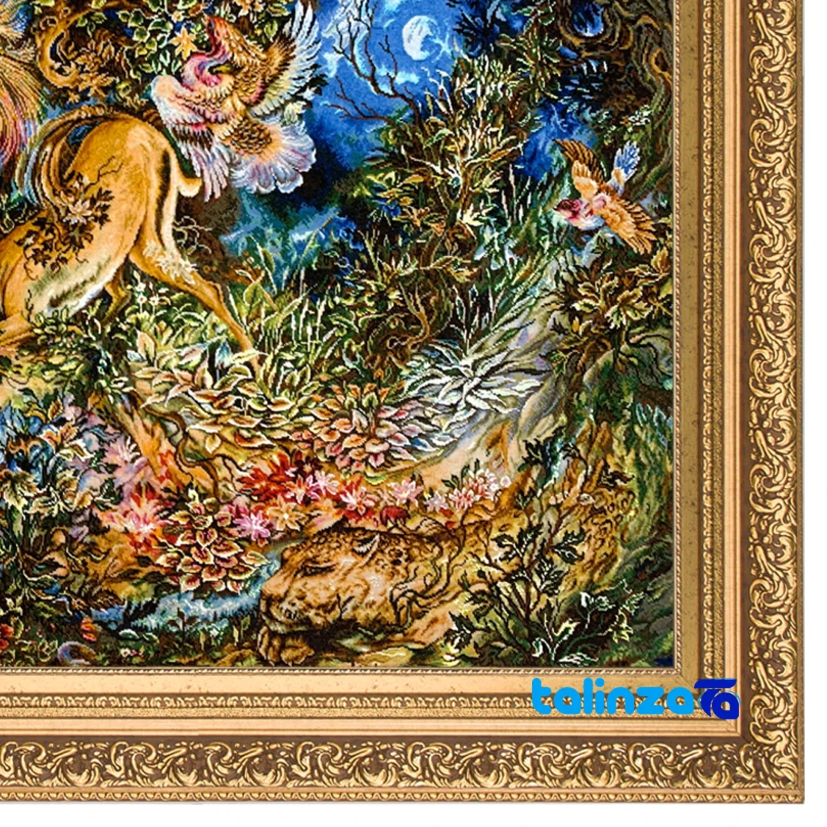 In-room view of Hasti Brand Handwoven Miniature Tapestry Art room styling and scale