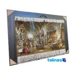 In-room view of Handmade Carpet Wall Art Market Design room styling and scale
