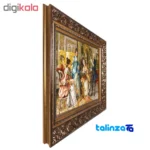 In-room view of C Persia Handwoven Carpet Wall Art French Poet room styling and scale