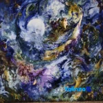 Side view of F90001 Handwoven Tapestry Miniature Art profile and structure