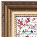 In-room view of Si Persia Handwoven Carpet Wall Art Hunting Scene room styling and scale