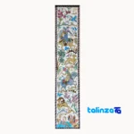 Side view of Handmade Fantasy Tapestry Hunting Scene profile and structure