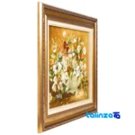 In-room view of Si Persia Handwoven Tapestry Floral Design room styling and scale