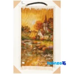 In-room view of C Persia Handwoven Tapestry Landscape Art room styling and scale