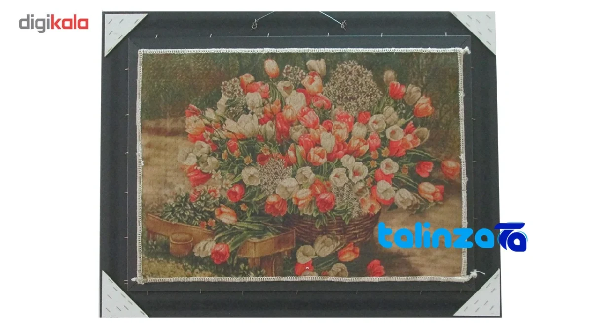 In-room view of Negar Razavi Machine-Woven Carpet Wall Art Floral Design room styling and scale