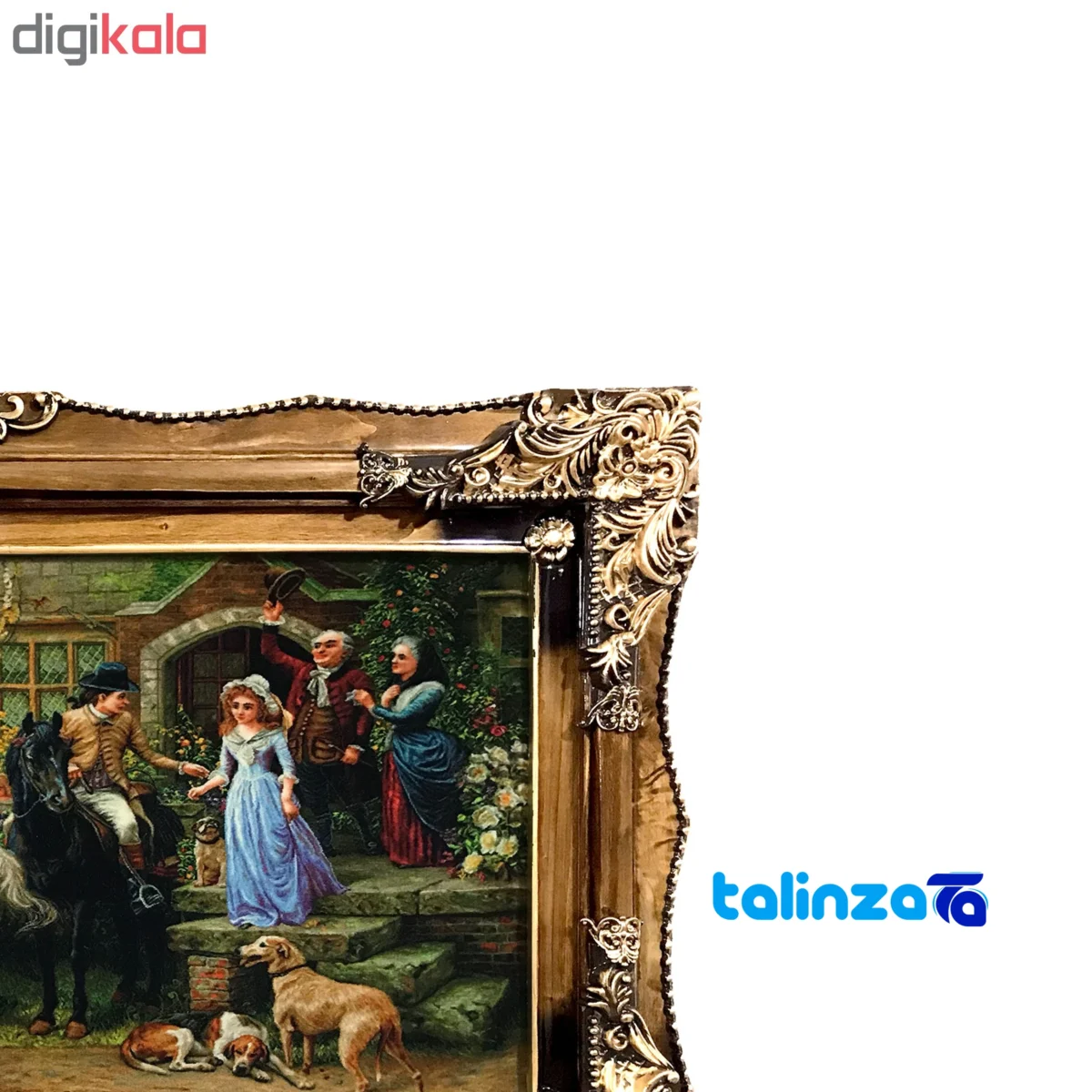 In-room view of Colaris Machine-Woven Tapestry Art with Frame room styling and scale