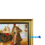 In-room view of Tablo Farsh Brand Handwoven Design Carpet Art room styling and scale