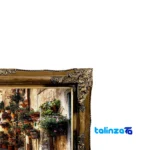 In-room view of Handmade Carpet Wall Art European Alley Design room styling and scale