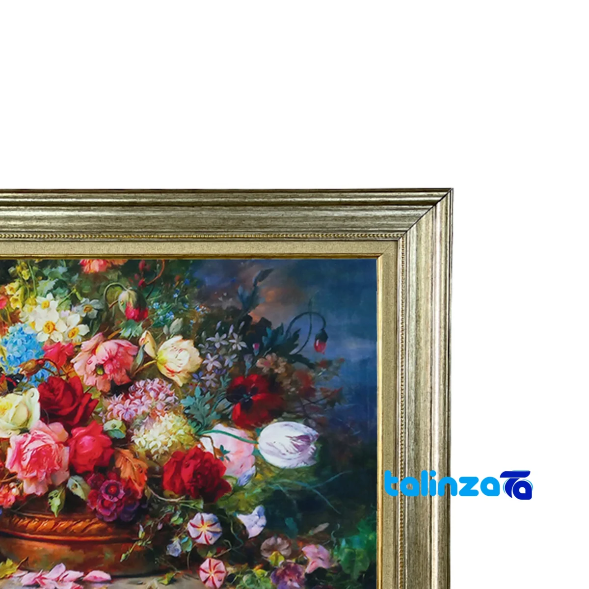 In-room view of Handmade Design Carpet Wall Art Flower Vase room styling and scale
