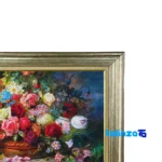 In-room view of Handmade Design Carpet Wall Art Flower Vase room styling and scale