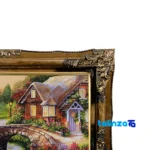In-room view of Kohneh Handwoven Carpet Wall Art Cottage Design room styling and scale
