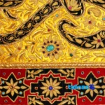 In-room view of Jewel Wall Carpet Paisley 15000 grams room styling and scale