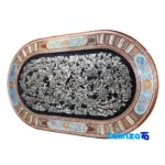 Side view of Shahkar Copper Engraved Handmade Wall Artwork 127 x 3 profile and structure