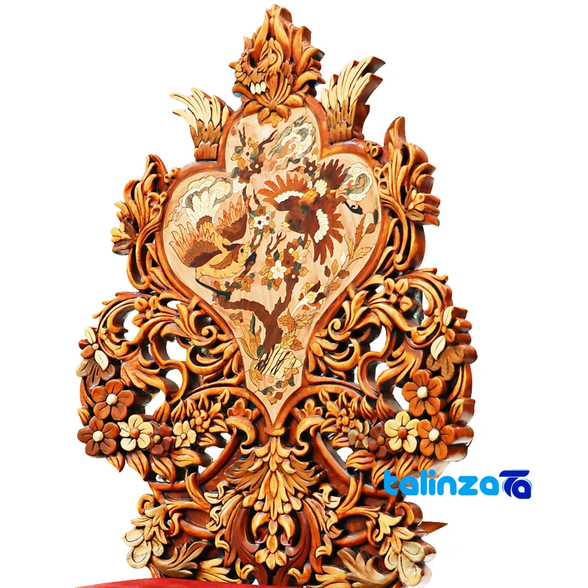 Side view of Fakher Varna Marquetry Penholder profile and structure