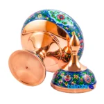 Aghajani Copper Chocolate Bowl Elegant Design profile and structure (Side view)