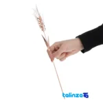 Mesi Wheat Decorative Copper Flower ZH229 38x3x3 cm - Top view showing package opening