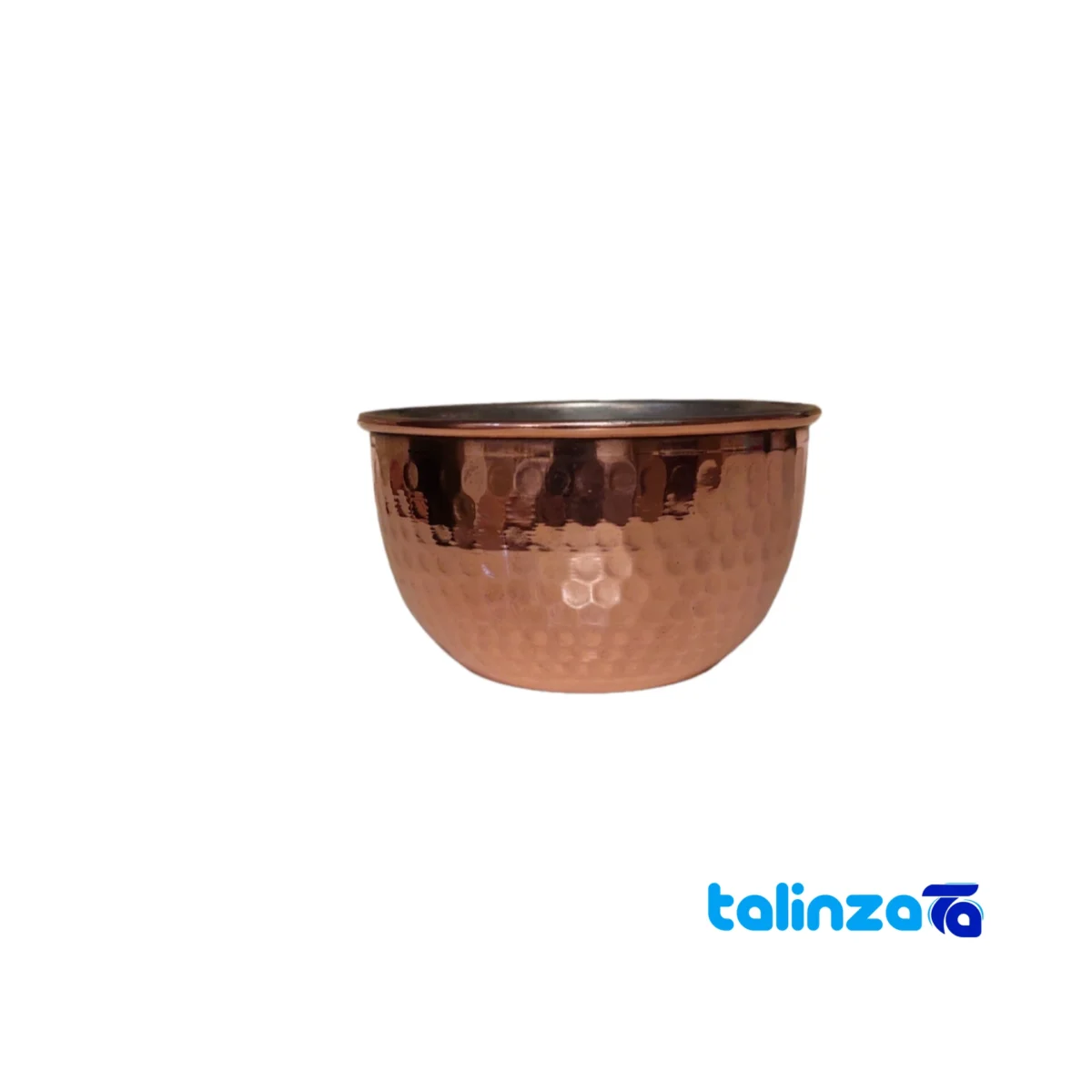 BO Copper Bowl Unique Design - Side view showing profile and structure