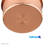 Zanjan Copper Sugar Bowl Engraved Design - Side view showing profile and structure