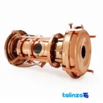 Side view of ZH Copper Oil Lamp Elegant Design profile and structure