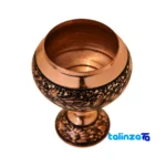 Top view of Copper Candy Dish Engraved Model 22 package opening