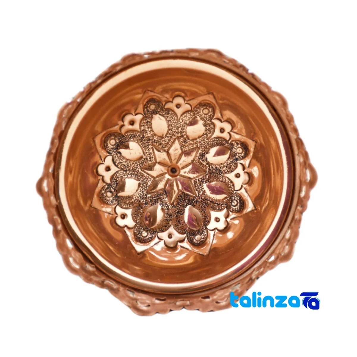 Pardaz Copper Nut Bowl Stylish Design profile and structure (Side view)