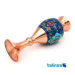 Copper Flower Pot Handcrafted Artistry Set of Two profile and structure (Side view)