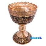 Copper Nut Bowl Diamond Cut 24 x profile and structure (Side view)