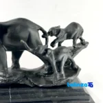 K200 Elephant Statue Bronze Unique Design profile and structure (Side view)