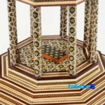 Faraz Honar Inlaid Wood Sculpture - Hafez Tomb Model profile and structure (Side view)