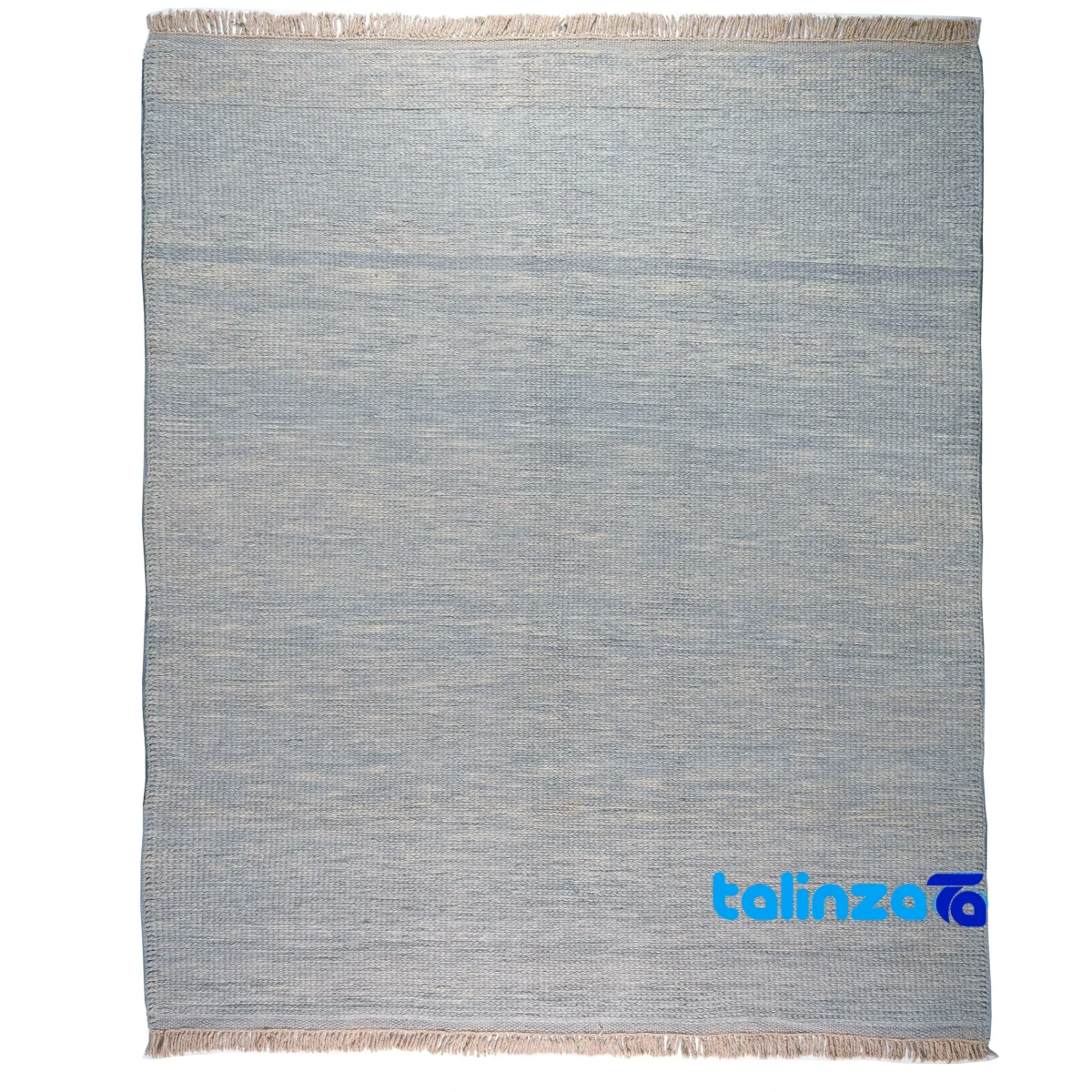 Moroccan Modern Handmade Rug Gray floor placement example (Room setting)