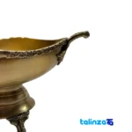 River Brass Bowl Elegant Design - Top view showing package opening
