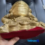Side view of China Bronze Frog Statue Set - Elegant Design profile and structure