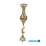 Side view of Simorgh Decorative Brass Planter profile and structure