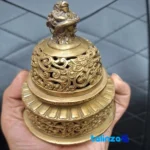 Chingan Bronze Dragon Decorative Bowl Set profile and structure (Side view)