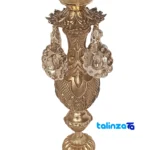 Side view of Brass Candle Holder Set Elegant Design profile and structure