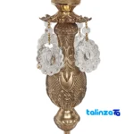Brass Candle Holder Set H-1344 - Side view showing profile and structure