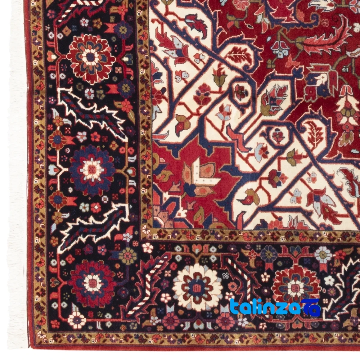 In-room view of C Persia Handwoven Carpet Luxurious Design room styling and scale