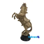 Side view of Brass Horse Statue H-2094 Elegant Design profile and structure