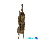 Kant Brass Desk Clock Decorative Model 20x9x34 cm wall styling and size reference (In-room view)